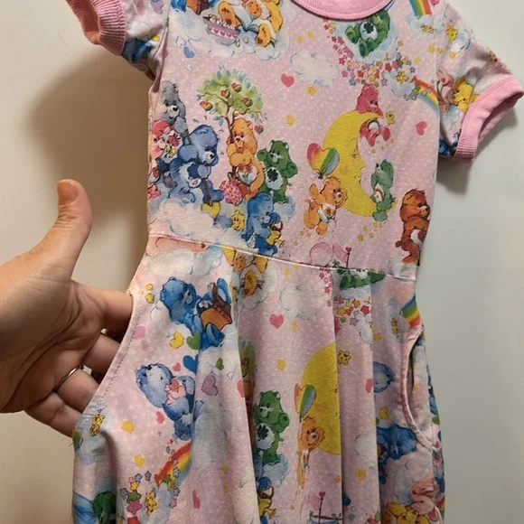 RYK Pink Kids Care Bear Dress with Pockets Size 6 - Picture 2 of 8